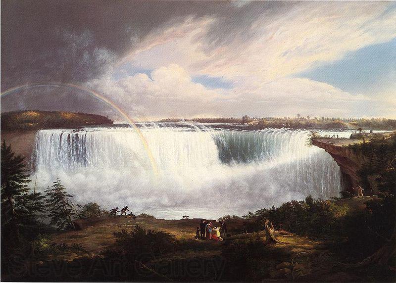 Alvan Fisher The Great Horseshoe Fall, Niagara Norge oil painting art